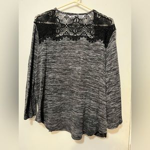 Black/Gray Cardigan